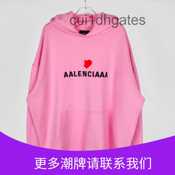 2022 designer blgc hoodies correct version of autumn and winter paris b home embroidery h worn love letter loose men's women's hoo, Black
2022 designer blgc hoodies correct version of autumn and winter paris b home embroidery h worn love letter loose men's women's hoo, Black