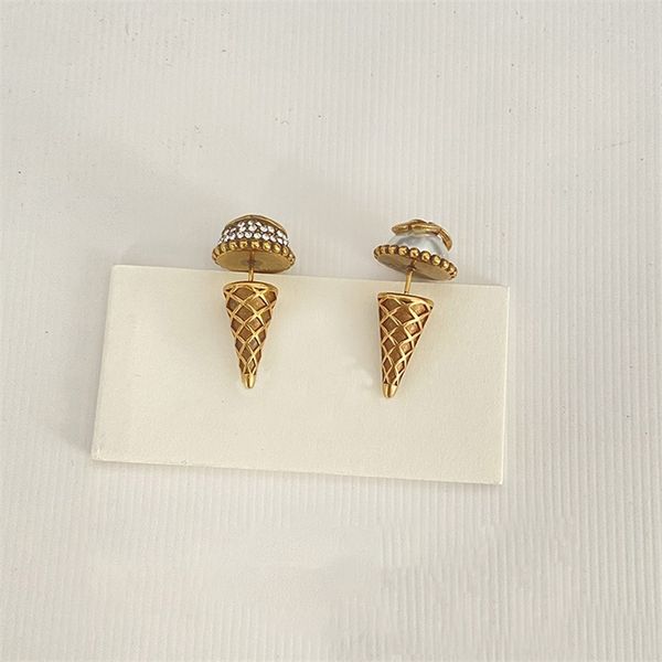 classic stud earrings for women korean fashion ice cream with crystal pearl aros earring charm lady vintage jewelry 220718, Golden
classic stud earrings for women korean fashion ice cream with crystal pearl aros earring charm lady vintage jewelry 220718, Golden