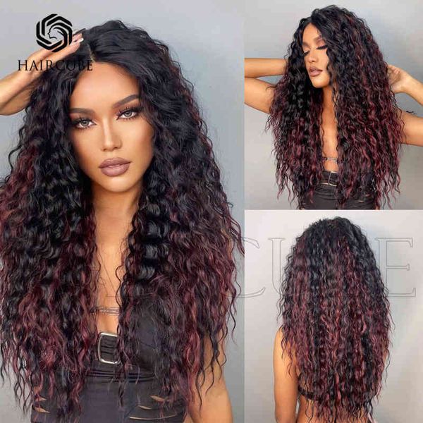 nxy wigs women synthetic wigs before the wind lace women's middle part gradual red small curly long hair wigs for daily use 220601, Black
nxy wigs women synthetic wigs before the wind lace women's middle part gradual red small curly long hair wigs for daily use 220601, Black