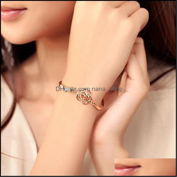 bangle bracelets jewelry cute women girl flower gold plated charm adjustable lady wedding bridal decor fashion jewelr dhi1g, Black
bangle bracelets jewelry cute women girl flower gold plated charm adjustable lady wedding bridal decor fashion jewelr dhi1g, Black