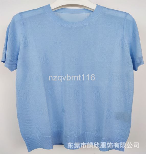 women's knits & tees spring and summer silk knitting short sleeve loose thin solid color letter hollowed out pattern jacquard women, White
women's knits & tees spring and summer silk knitting short sleeve loose thin solid color letter hollowed out pattern jacquard women, White