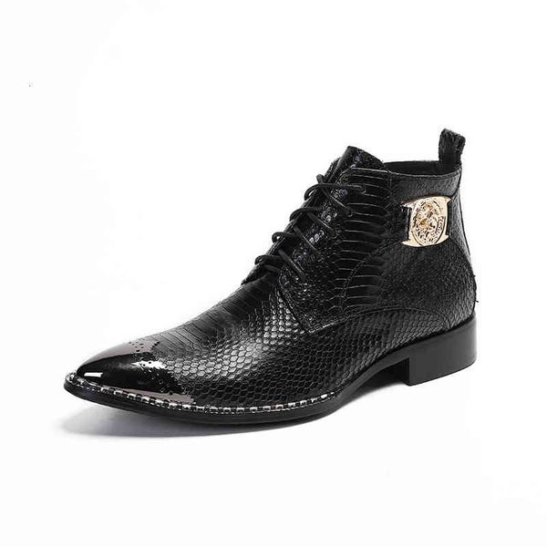 boots winter autumn fashion high tube men's boots korean version pointed cow leather british fashion men's martin, Black
boots winter autumn fashion high tube men's boots korean version pointed cow leather british fashion men's martin, Black