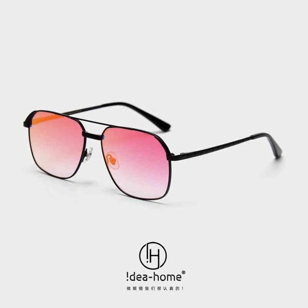 s31474 metal double beam large frame color film men's and women's fashion trend street p personalized sunglass, White;black
s31474 metal double beam large frame color film men's and women's fashion trend street p personalized sunglass, White;black