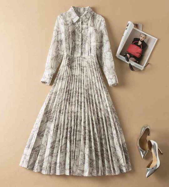 casual dresses style early spring women's lapel single breasted ink print pleated large swing long sleeved dress, Black;gray
casual dresses style early spring women's lapel single breasted ink print pleated large swing long sleeved dress, Black;gray
