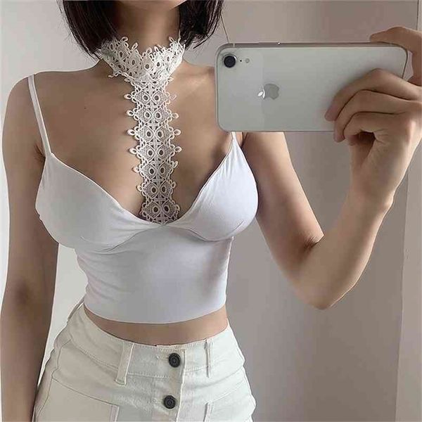 summer fashion womens lace patchwork club hanging neck low bust tank camis qw02 210401, White
summer fashion womens lace patchwork club hanging neck low bust tank camis qw02 210401, White