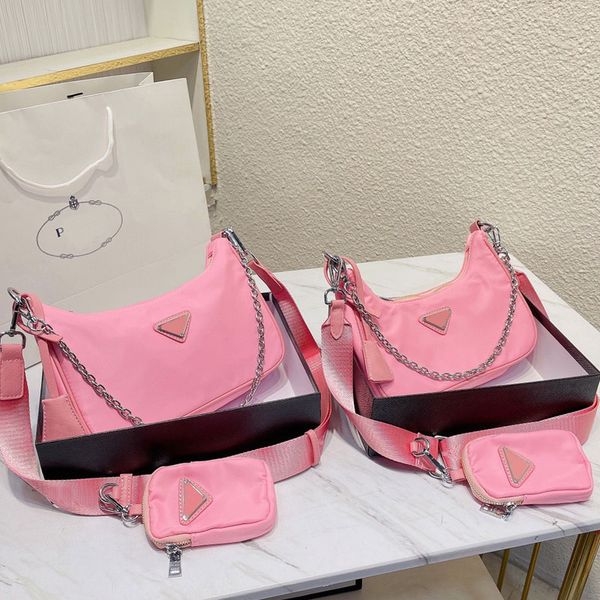 nylon shoulder bag handbag purse cross body bags wallet fashion three piece set chain decoration zipper internal lettering embroidered lette
nylon shoulder bag handbag purse cross body bags wallet fashion three piece set chain decoration zipper internal lettering embroidered lette
