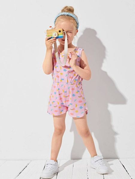 toddler girls cartoon graphic button back curved hem romper she, Blue
toddler girls cartoon graphic button back curved hem romper she, Blue