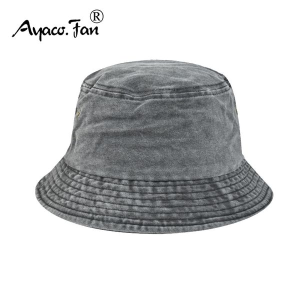 solid cotton washed denim bucket hats bob folding fisherman wide brim caps hip hop gorros men women panama cap 220616, Blue;gray
solid cotton washed denim bucket hats bob folding fisherman wide brim caps hip hop gorros men women panama cap 220616, Blue;gray