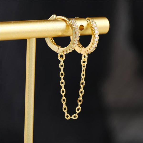 clip-on & screw back 1pcs two hole piercing clip earrings for women copper cubic zircon link chain tassel earring party girl jewelry, Silver
clip-on & screw back 1pcs two hole piercing clip earrings for women copper cubic zircon link chain tassel earring party girl jewelry, Silver