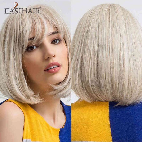 easihair short bob light platinum blonde synthetic wigs with bang heat resistant fiber hair daily cosplay lolita for women 220525, Black
easihair short bob light platinum blonde synthetic wigs with bang heat resistant fiber hair daily cosplay lolita for women 220525, Black