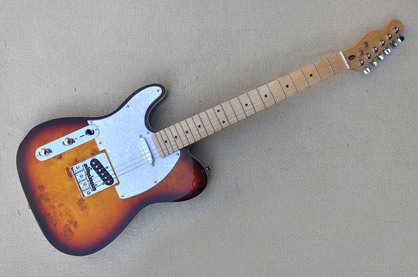 factory custom left handed tobacco sunburst electric guitar with chrome hardware maple fretboard double binding body can be customized
factory custom left handed tobacco sunburst electric guitar with chrome hardware maple fretboard double binding body can be customized