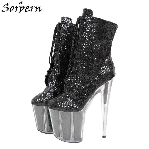 sorbern black sequins ankle boot for women 20cm spike high heels 10cm thick platform shoes ladies heel big size 12 short booties
sorbern black sequins ankle boot for women 20cm spike high heels 10cm thick platform shoes ladies heel big size 12 short booties