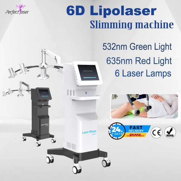 2022 635 532nm 6d lipolaser body contouring lipo cold laser technology 6 lazer lamps beauty machine 3000mw
2022 635 532nm 6d lipolaser body contouring lipo cold laser technology 6 lazer lamps beauty machine 3000mw