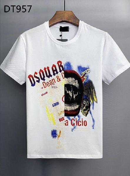 dsq icon men's t-shirts designer print letter men tees paris cotton polos man women clothing fashion brand t shirt d957, White;black
dsq icon men's t-shirts designer print letter men tees paris cotton polos man women clothing fashion brand t shirt d957, White;black