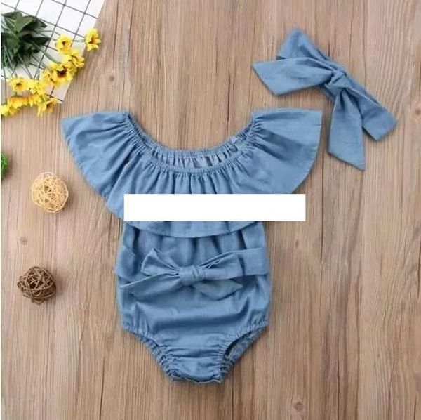 kids designer clothes girls ruffle collar romper infant toddler bow denim jumpsuits 2019 summer boutique baby climbing clothing, Blue
kids designer clothes girls ruffle collar romper infant toddler bow denim jumpsuits 2019 summer boutique baby climbing clothing, Blue