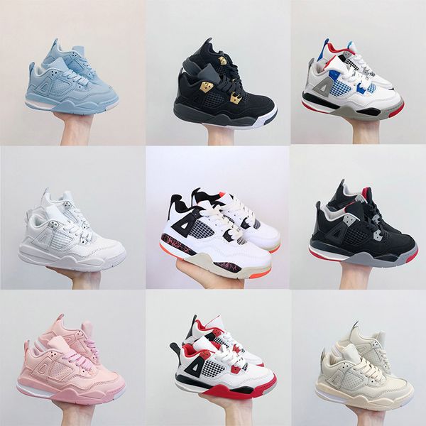 new 4 kids basketball shoes children outdoor sports shoes gym red chicago 4s luxury athletic boy girls sneakers, Black
new 4 kids basketball shoes children outdoor sports shoes gym red chicago 4s luxury athletic boy girls sneakers, Black
