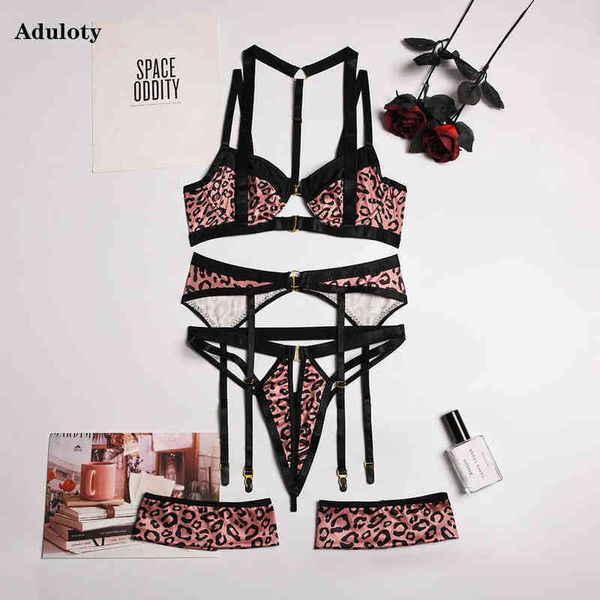 nxy set women' lingerie fashion leopard print erotic underwear halter sling underwire bra garter loop thong 0216, Red;black
nxy set women' lingerie fashion leopard print erotic underwear halter sling underwire bra garter loop thong 0216, Red;black
