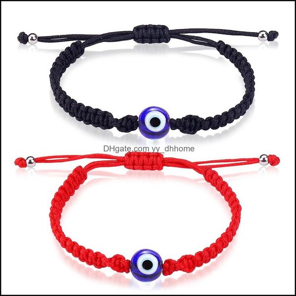 charm bracelets jewelry lucky evil blue eye bracelet for women men lovers handmade black red string thread rope couple gift drop delivery 20, Golden;silver
charm bracelets jewelry lucky evil blue eye bracelet for women men lovers handmade black red string thread rope couple gift drop delivery 20, Golden;silver