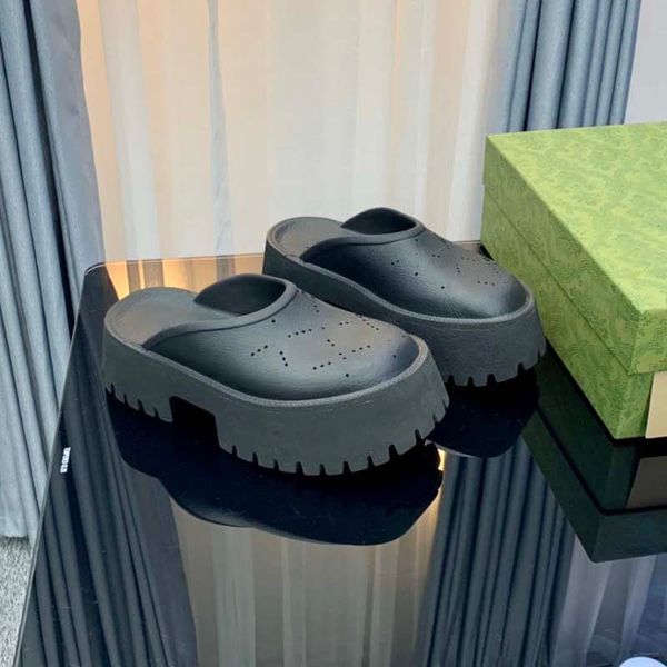 perforated designer sandals luxury platform slide hollow pattern slippers transparent materials sandal rubber flats slipper01, Black
perforated designer sandals luxury platform slide hollow pattern slippers transparent materials sandal rubber flats slipper01, Black
