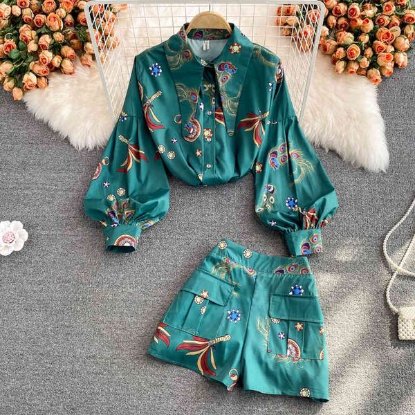 two piece dress autumn lantern sleeve printed shirt loose western style two-piece set of women's high waist and wide leg shorts zdfy, White
two piece dress autumn lantern sleeve printed shirt loose western style two-piece set of women's high waist and wide leg shorts zdfy, White
