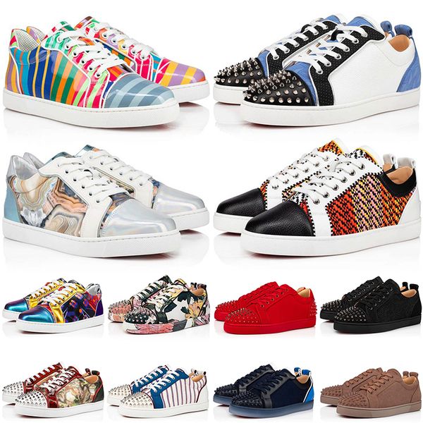 2022 men women red bottoms shoes low cut platform sneakers men's women's luxurys designers vintage loafers fashion spikes party ca, Black
2022 men women red bottoms shoes low cut platform sneakers men's women's luxurys designers vintage loafers fashion spikes party ca, Black