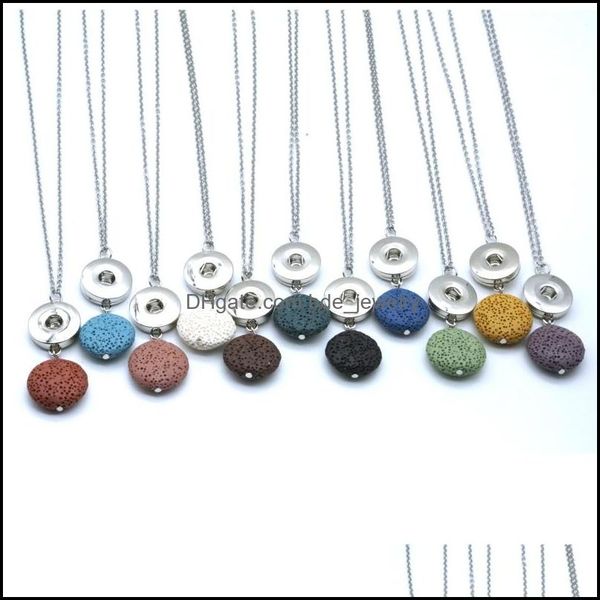 pendant necklaces essential oil diffuser necklace jewelry 18mm snap button round colourf lava stone aromatherapy for wom bdejewelry dhdjf, Silver
pendant necklaces essential oil diffuser necklace jewelry 18mm snap button round colourf lava stone aromatherapy for wom bdejewelry dhdjf, Silver