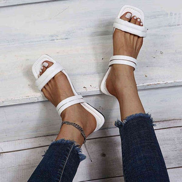 2022 summer women sandals slippers flip flops square head casual ladies sandals flat shoes footwear outdoor beach women's shoes y220525, Black
2022 summer women sandals slippers flip flops square head casual ladies sandals flat shoes footwear outdoor beach women's shoes y220525, Black