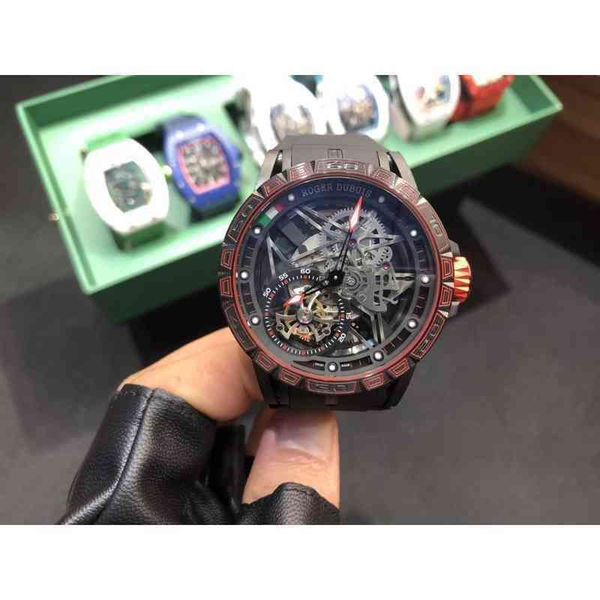 roge dubui excalibur automatic chain movement case 46 mm rubber strap with dual flying wheels perforated tec 0lv3, Slivery;brown
roge dubui excalibur automatic chain movement case 46 mm rubber strap with dual flying wheels perforated tec 0lv3, Slivery;brown