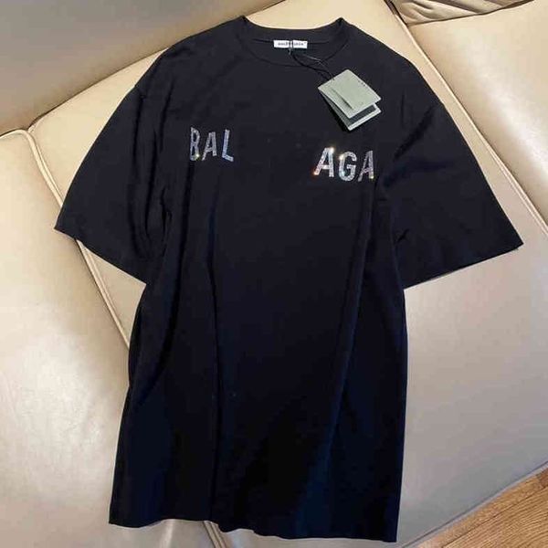 designer spring and summer products insba short balenciga balancigas t-shirt female cotton li short sve loose men's lovers half sve who, White;black 
designer spring and summer products insba short balenciga balancigas t-shirt female cotton li short sve loose men's lovers half sve who, White;black