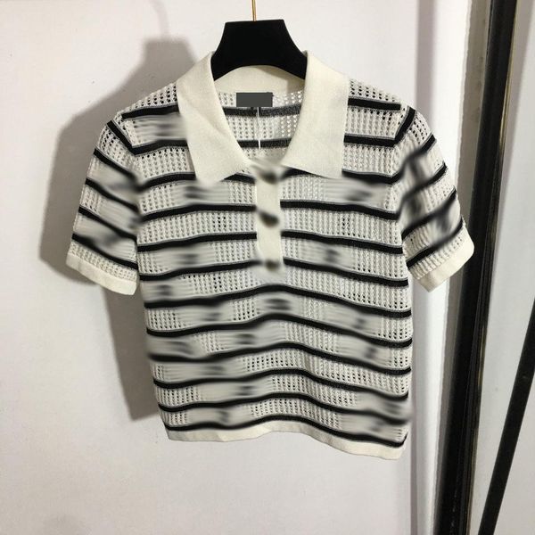600 2022 milan runway spring summer brand same style short sleeve women's lapel neck red white black t shirt striped womens yidao
600 2022 milan runway spring summer brand same style short sleeve women's lapel neck red white black t shirt striped womens yidao