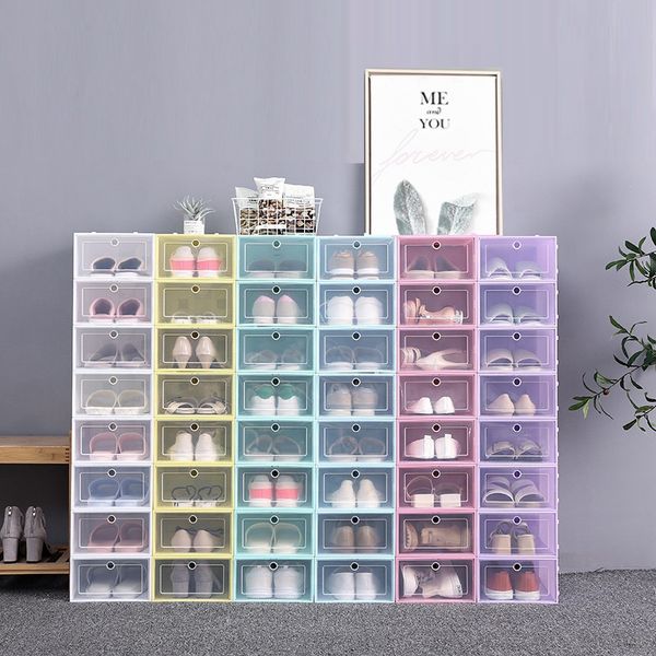 clear plastic shoe box dustproof sneaker storage organizer flip transparent high heels boxes candy color stackable shoes containers case
clear plastic shoe box dustproof sneaker storage organizer flip transparent high heels boxes candy color stackable shoes containers case