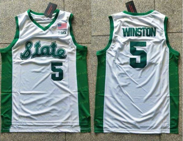 ncaa college state spartans 5 cassius winston jersey final final four fours de basketball 1 joshua langford 20 matt mcquaid 44 nick ward, Black
ncaa college state spartans 5 cassius winston jersey final final four fours de basketball 1 joshua langford 20 matt mcquaid 44 nick ward, Black