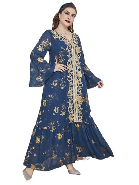 plus floral print embroidery flounce sleeve ruffle hem chiffon maxi dress a5bj#, Black
plus floral print embroidery flounce sleeve ruffle hem chiffon maxi dress a5bj#, Black