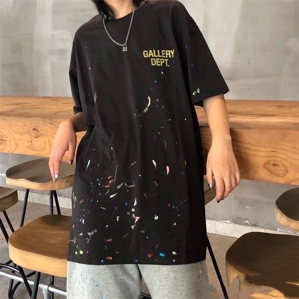 designer mens t-shirts gallerydept version spring / summer 2022 new hand-painted graffiti printed short sleeve t-shirt for men and women, White;black
designer mens t-shirts gallerydept version spring / summer 2022 new hand-painted graffiti printed short sleeve t-shirt for men and women, White;black