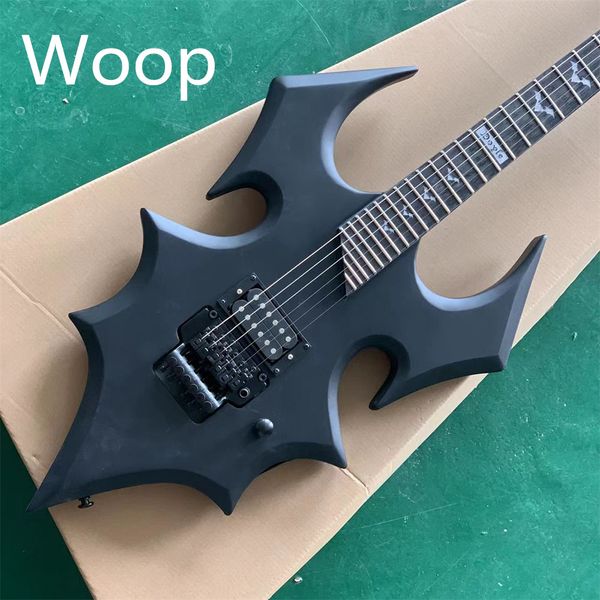 in stock irregular matte black electric guitar floyd rose tremolo h pickups black hardware bat inlay bat mosaic 27 frets guitars guitarra
in stock irregular matte black electric guitar floyd rose tremolo h pickups black hardware bat inlay bat mosaic 27 frets guitars guitarra