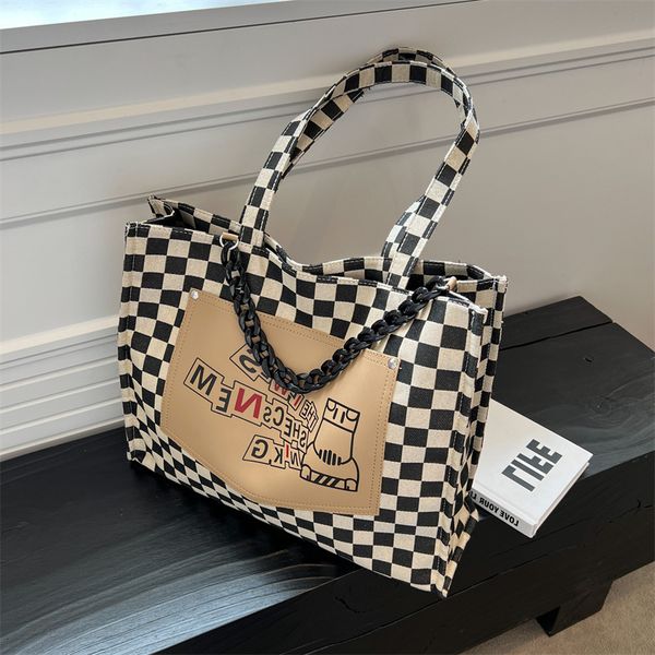 designer bags checkerboard canvas women's large capacity summer 2022 new student book one shoulder portable tote
designer bags checkerboard canvas women's large capacity summer 2022 new student book one shoulder portable tote