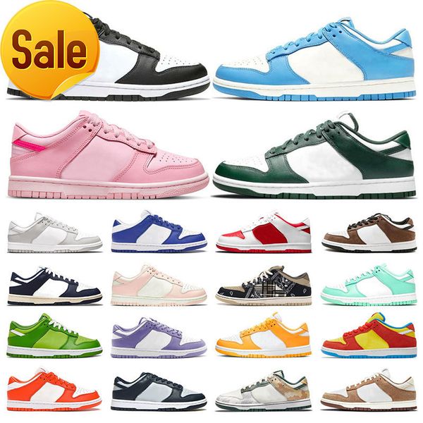 big size 36-47 men sports shoes dunked women sneakers black white grey fog varsity green unc coast kentucky university red mint mens outdoor