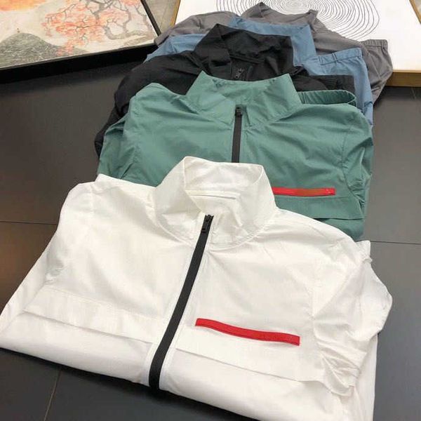 designer jacket men's short jacket p22ra summer stand collar solid color striped contrast color sunscreen suit hip hop loose couple thi, Black;brown
designer jacket men's short jacket p22ra summer stand collar solid color striped contrast color sunscreen suit hip hop loose couple thi, Black;brown