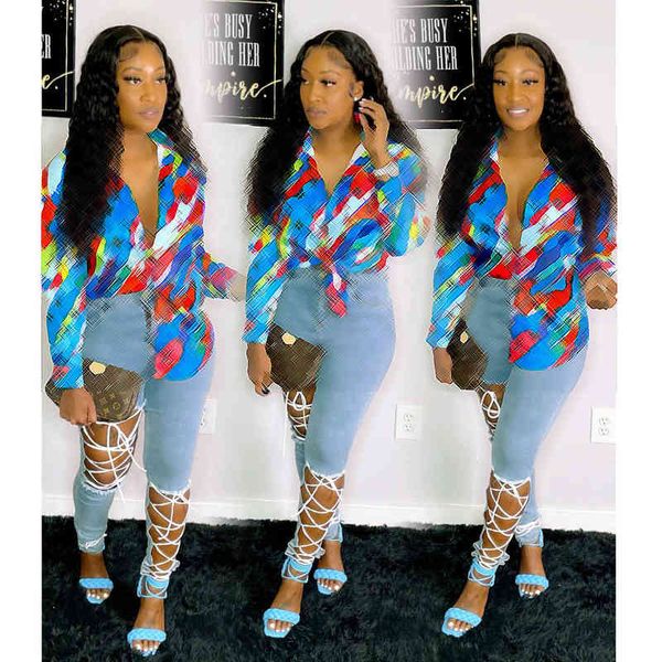 j2676 luxurious colorful letters geometric print shirt designer brand women clothing fashion long sleeve button top, White
j2676 luxurious colorful letters geometric print shirt designer brand women clothing fashion long sleeve button top, White