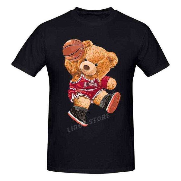 men's t-shirts fashion leisure teddy bear playing basketball t-shirt harajuku streetwear 100% cotton graphics tshirt brands tee men, White;black
men's t-shirts fashion leisure teddy bear playing basketball t-shirt harajuku streetwear 100% cotton graphics tshirt brands tee men, White;black