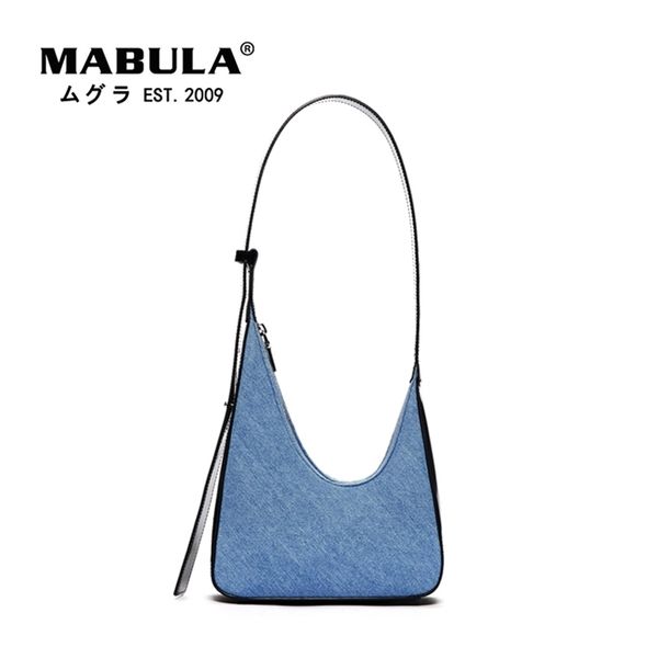 mabula half moon fashion women underarm shoulder bags denim blue elegant tote handbags lady daily phone purse work bag 220815
mabula half moon fashion women underarm shoulder bags denim blue elegant tote handbags lady daily phone purse work bag 220815