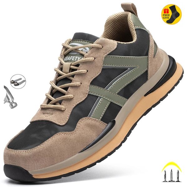 waterproof work safety shoes steel toe cap reflective strip indestructible anti-smash men sneakers construction male footwear, Black;brown
waterproof work safety shoes steel toe cap reflective strip indestructible anti-smash men sneakers construction male footwear, Black;brown