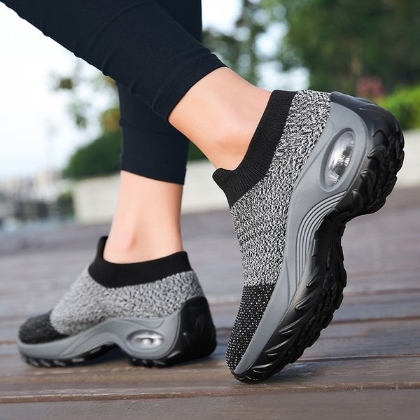 womens shoe breathable mesh slip-on woman sneaker comfortable rubber sole height-increasing female sock shoe thick bottom platform casual sh, Black
womens shoe breathable mesh slip-on woman sneaker comfortable rubber sole height-increasing female sock shoe thick bottom platform casual sh, Black