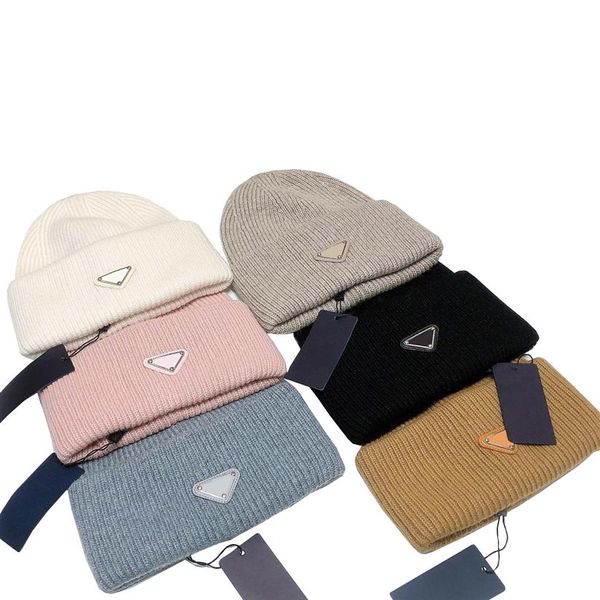 wool knit beanie fashion designer triangle badge cap men women hip hop skull caps winter warm thicken hat269i, Blue;gray 
wool knit beanie fashion designer triangle badge cap men women hip hop skull caps winter warm thicken hat269i, Blue;gray