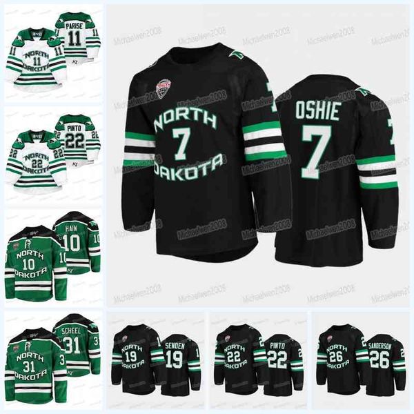 ncaa north dakota college hockey jersey t.j. oshie gavin hain ethan frisch ashton calder riese gaber mark senden shane pinto kawaguchi adam, Black 
ncaa north dakota college hockey jersey t.j. oshie gavin hain ethan frisch ashton calder riese gaber mark senden shane pinto kawaguchi adam, Black