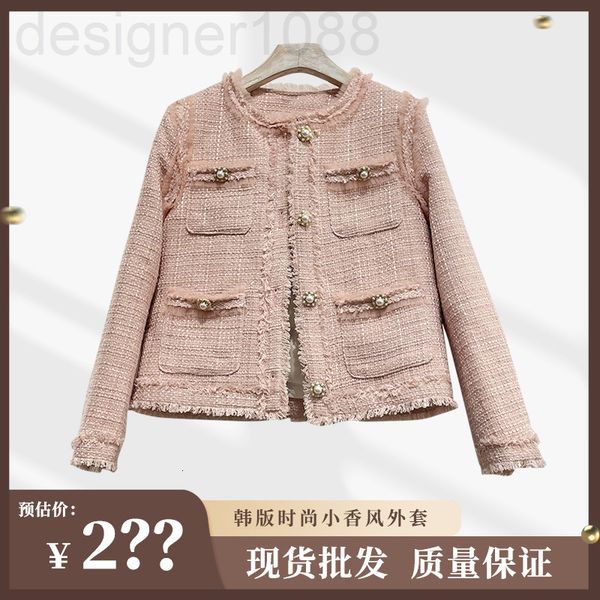 women's wool & blends designer small fragrance coat women's winter short long sleeved temperament is thin tweed 79ro, Black
women's wool & blends designer small fragrance coat women's winter short long sleeved temperament is thin tweed 79ro, Black
