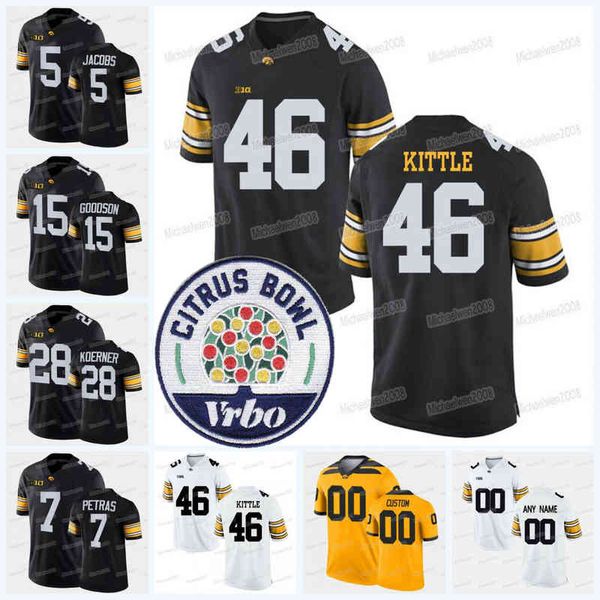 custom ncaa iowa hawkeyes football jersey college 2021 citrus bowl george kittle tyler goodson jestin jacobs sam laporta tory taylor spencer, Black
custom ncaa iowa hawkeyes football jersey college 2021 citrus bowl george kittle tyler goodson jestin jacobs sam laporta tory taylor spencer, Black