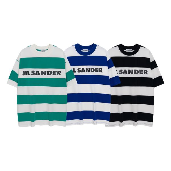 21ss summer fashion men jil letter striped casual short sleeve tee women o-neck cotton t shirts, White;black
21ss summer fashion men jil letter striped casual short sleeve tee women o-neck cotton t shirts, White;black