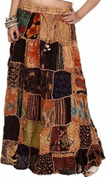 india long printed dori skirt from gujarat with patch work - rayon d3wb#, Black;gray
india long printed dori skirt from gujarat with patch work - rayon d3wb#, Black;gray