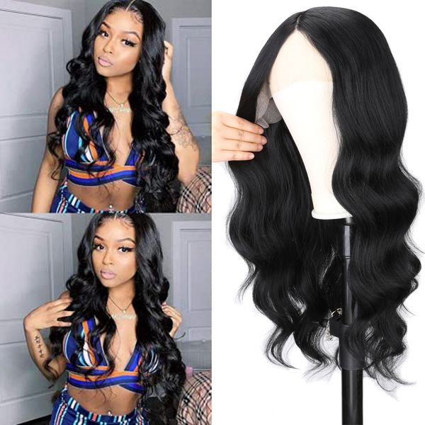lx brand long body wave lace front wig heat resistant synthetic lace wigs for women natural black middle part synthetic lace front wigfactor
lx brand long body wave lace front wig heat resistant synthetic lace wigs for women natural black middle part synthetic lace front wigfactor